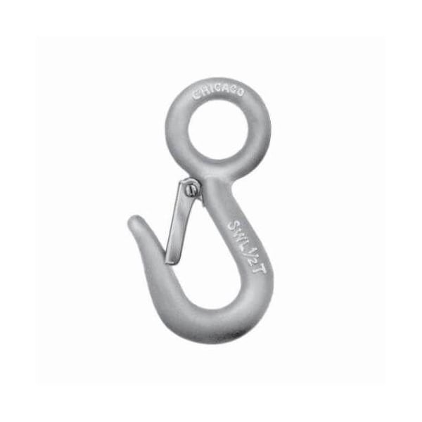 Chicago Hardware Safety Snap Hook, 1000 Lb Load, Eye Attachment, Drop